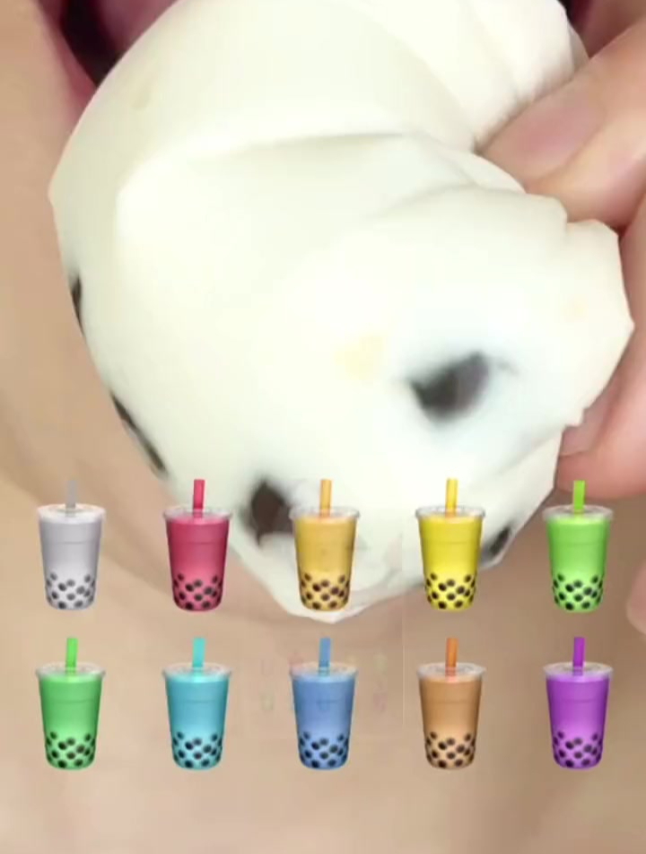 解压视频:咕嘟咕嘟喝10种不同口味奶茶 尊嘟好好喝啊