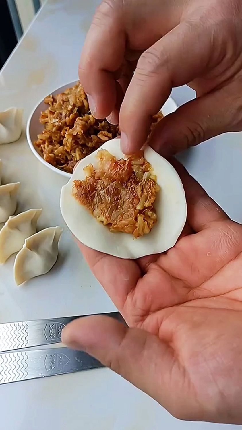 快速包饺子手法一绝