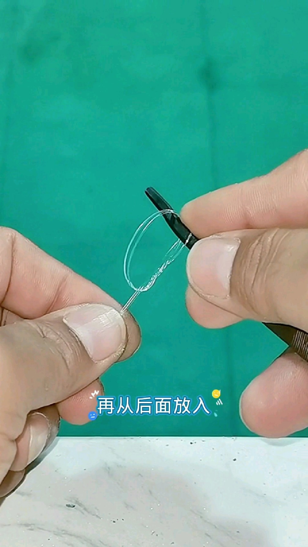 子线中间打结的参考方法,喜欢这个的钓鱼人有很多!