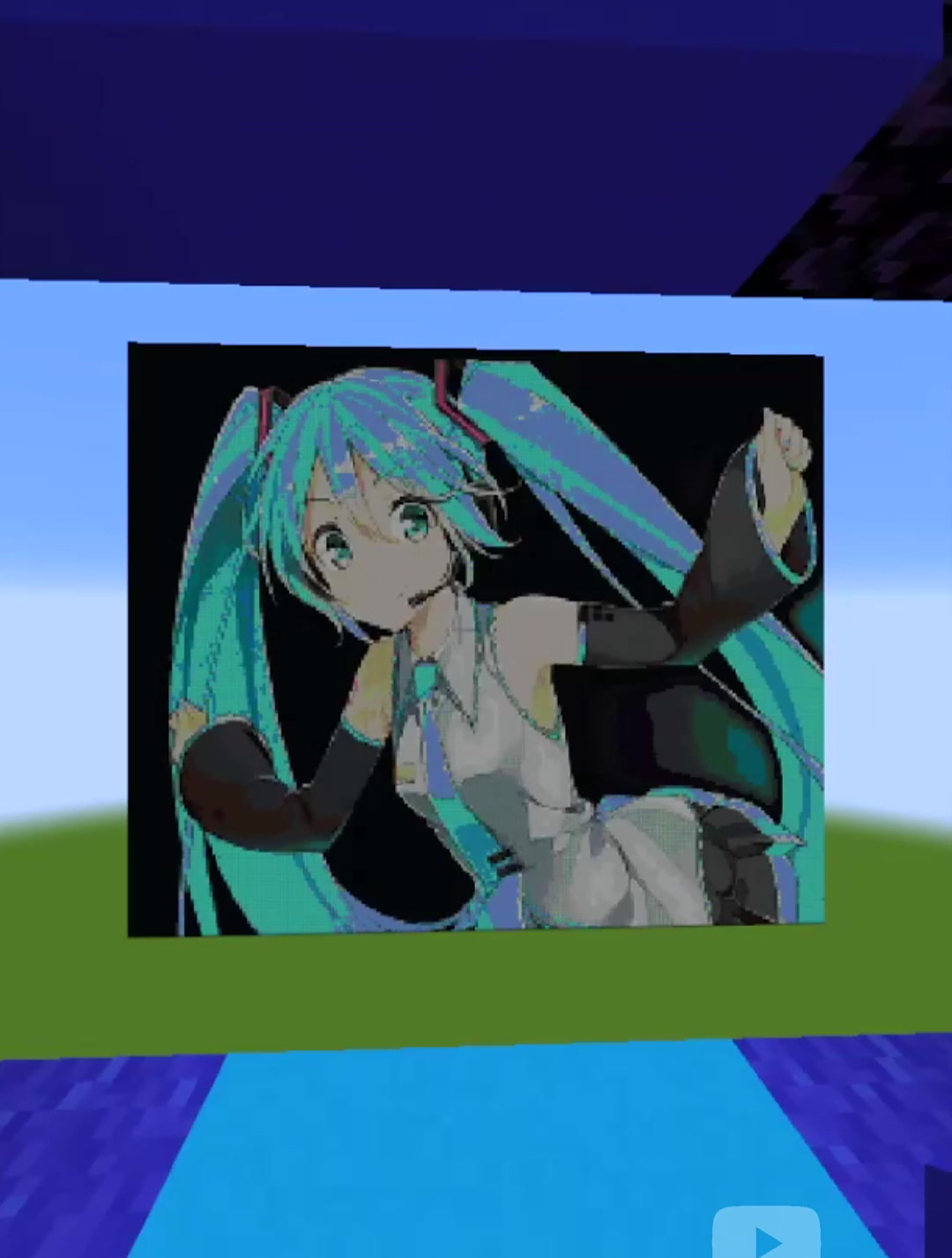 我的世界像素画:初音