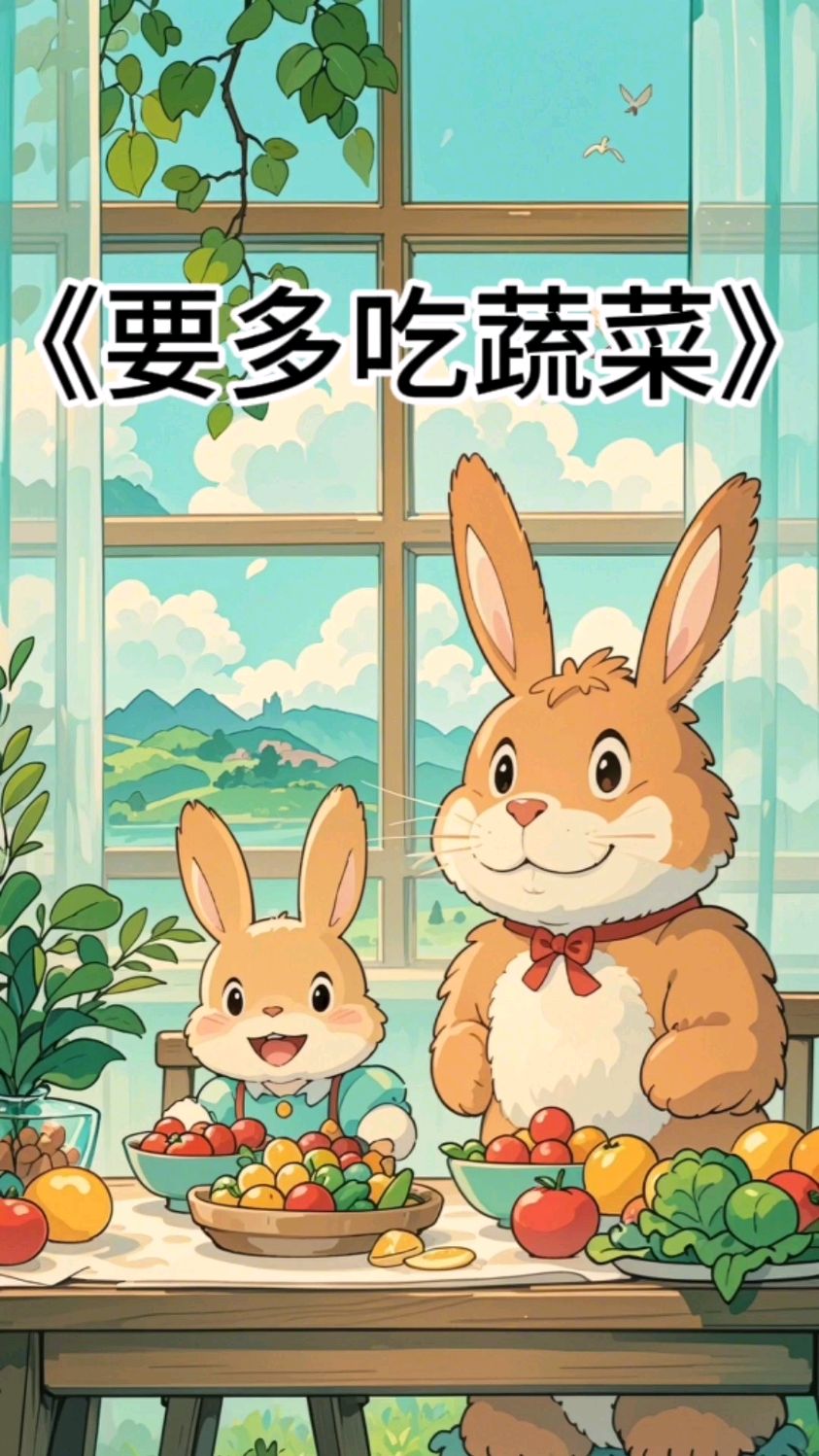 《要多吃蔬菜》AI儿童绘本故事