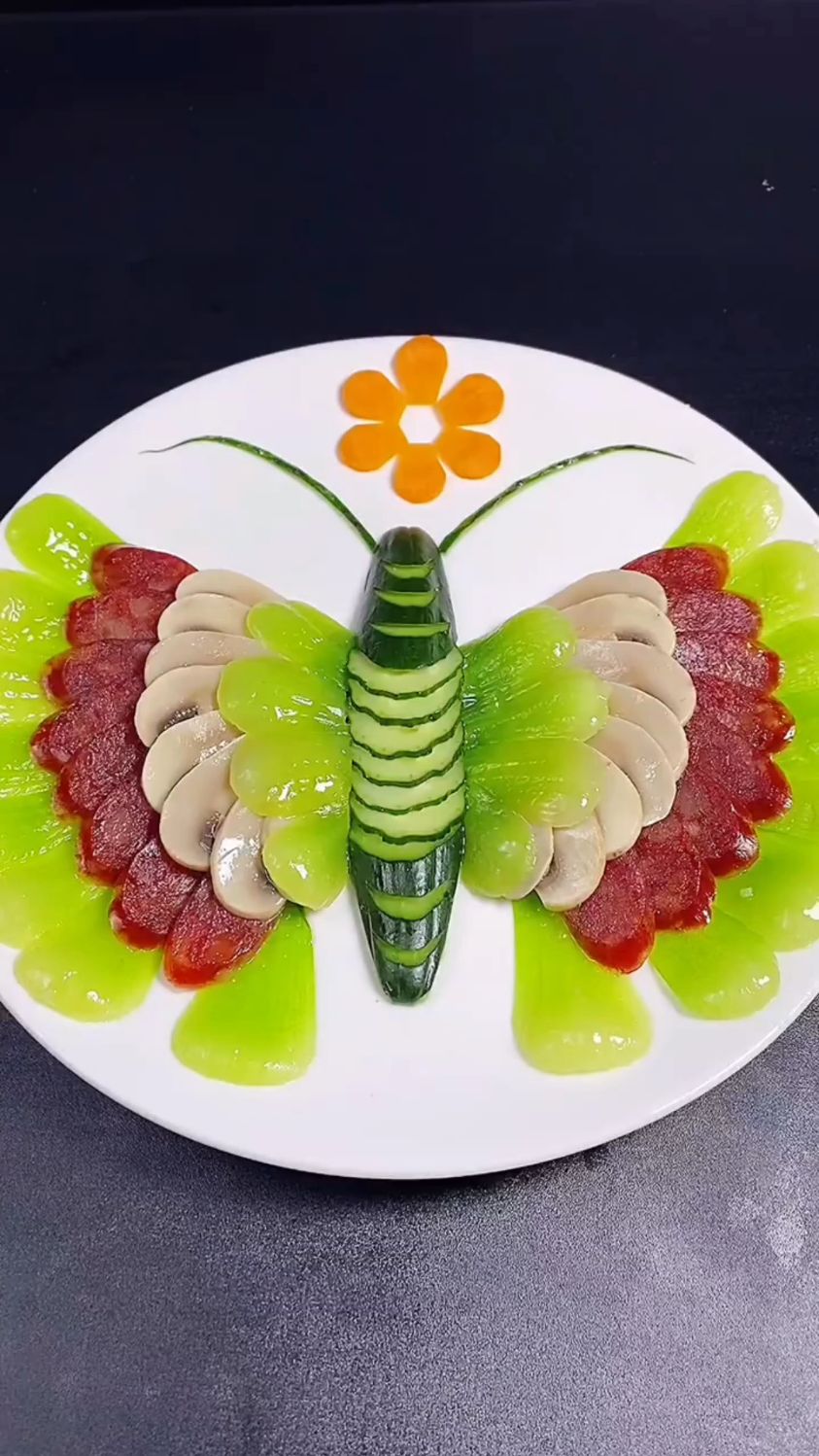 简单的素菜拼盘一看就会