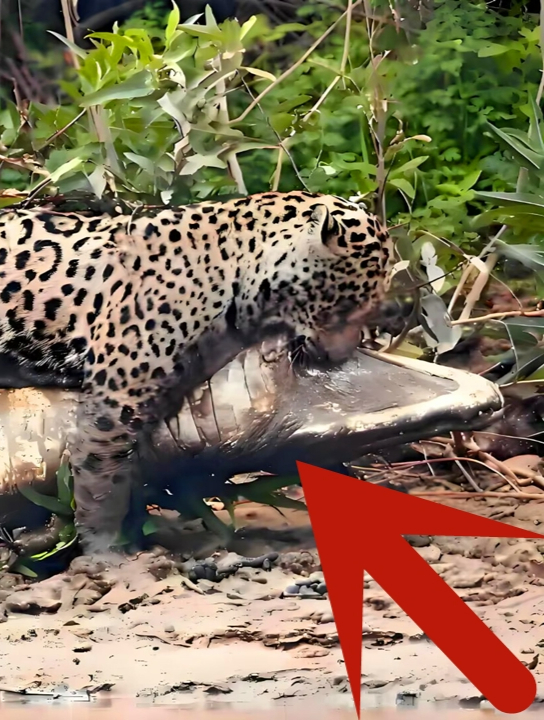 太震撼,强壮的美洲豹轻松拿捏鳄鱼,尼罗鳄却连还手的机会都没有