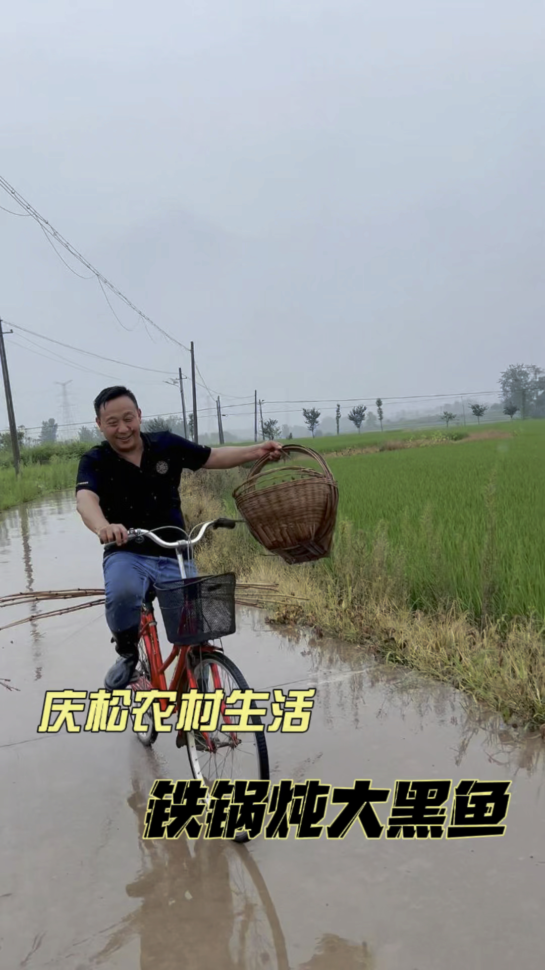 铁锅炖大黑鱼,简单制作,味道还不错#庆松的农村生活