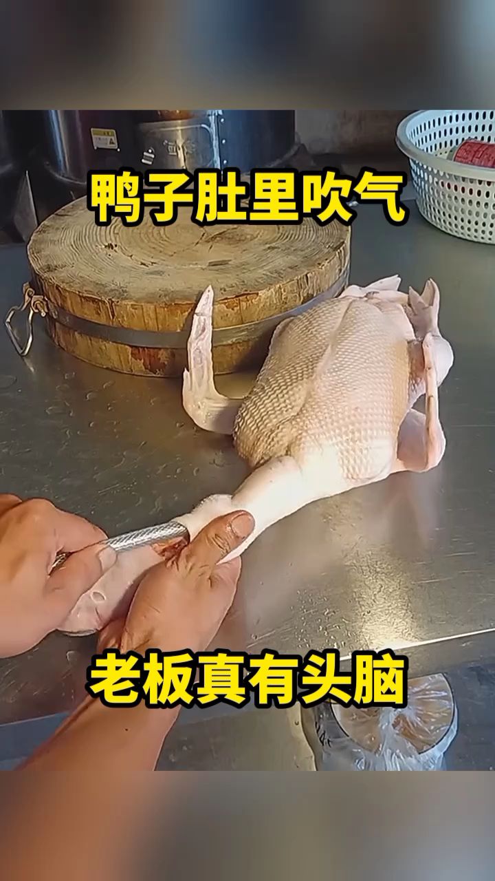 鸭子肚里吹气,老板真有头脑!