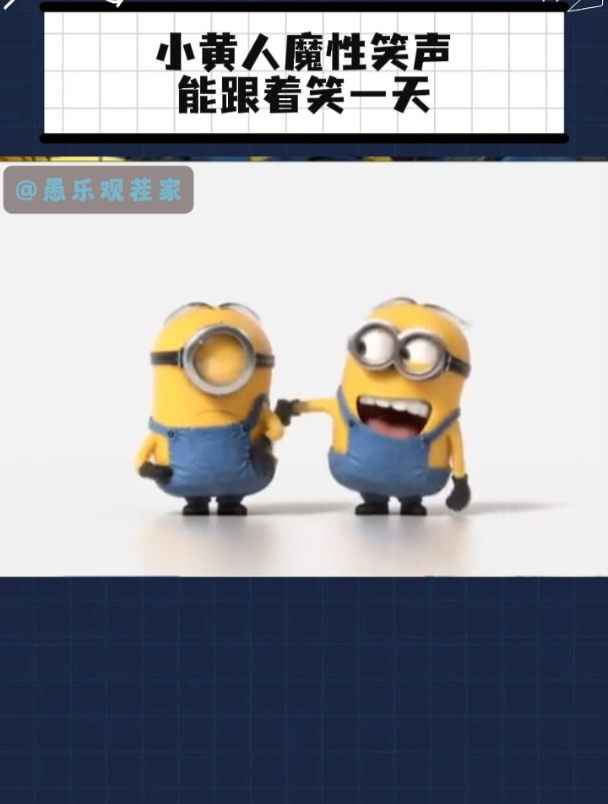 小黄人的笑声太魔性,跟着笑了一天!