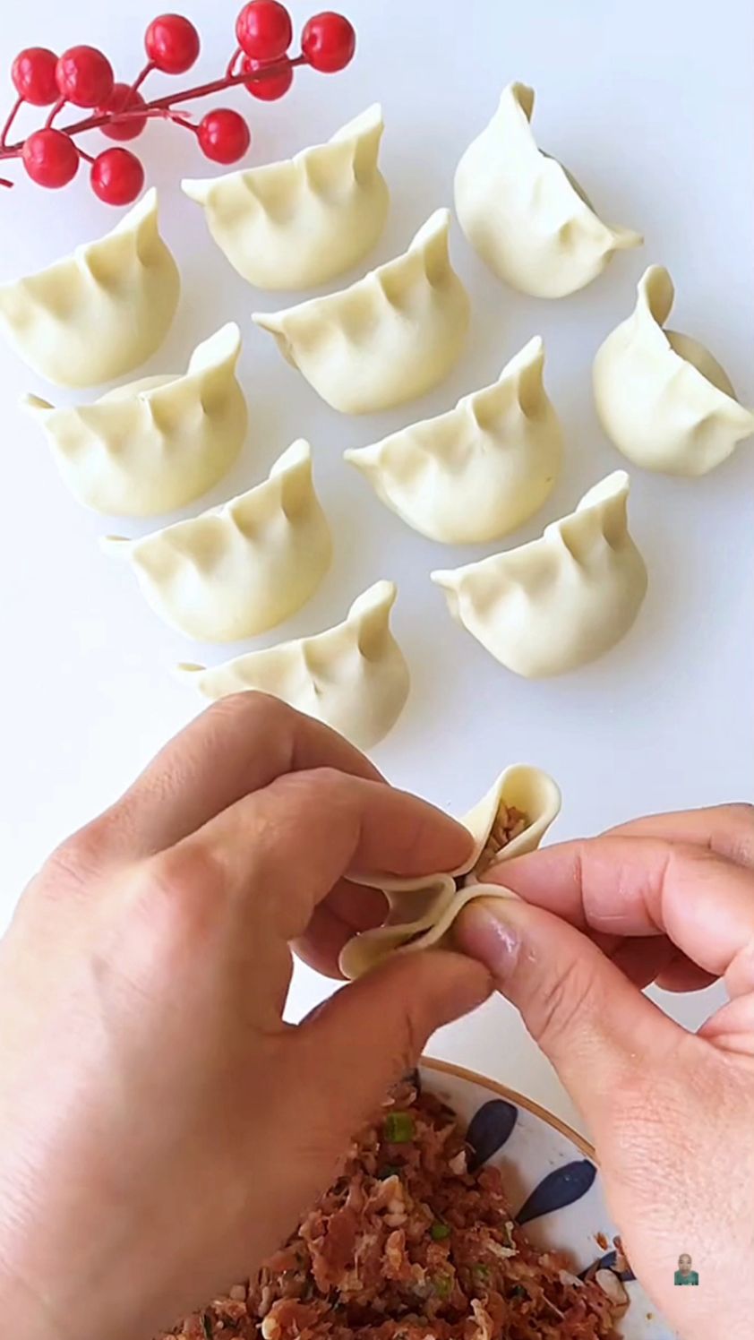 简单易学的,包饺子手法