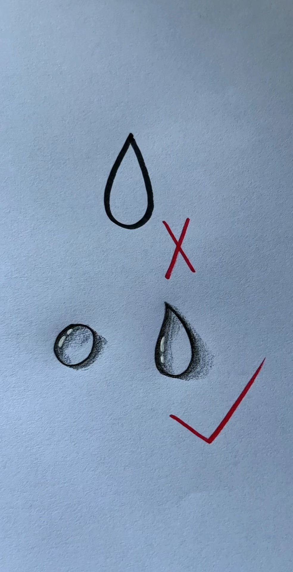 水滴这样画,简单又好看