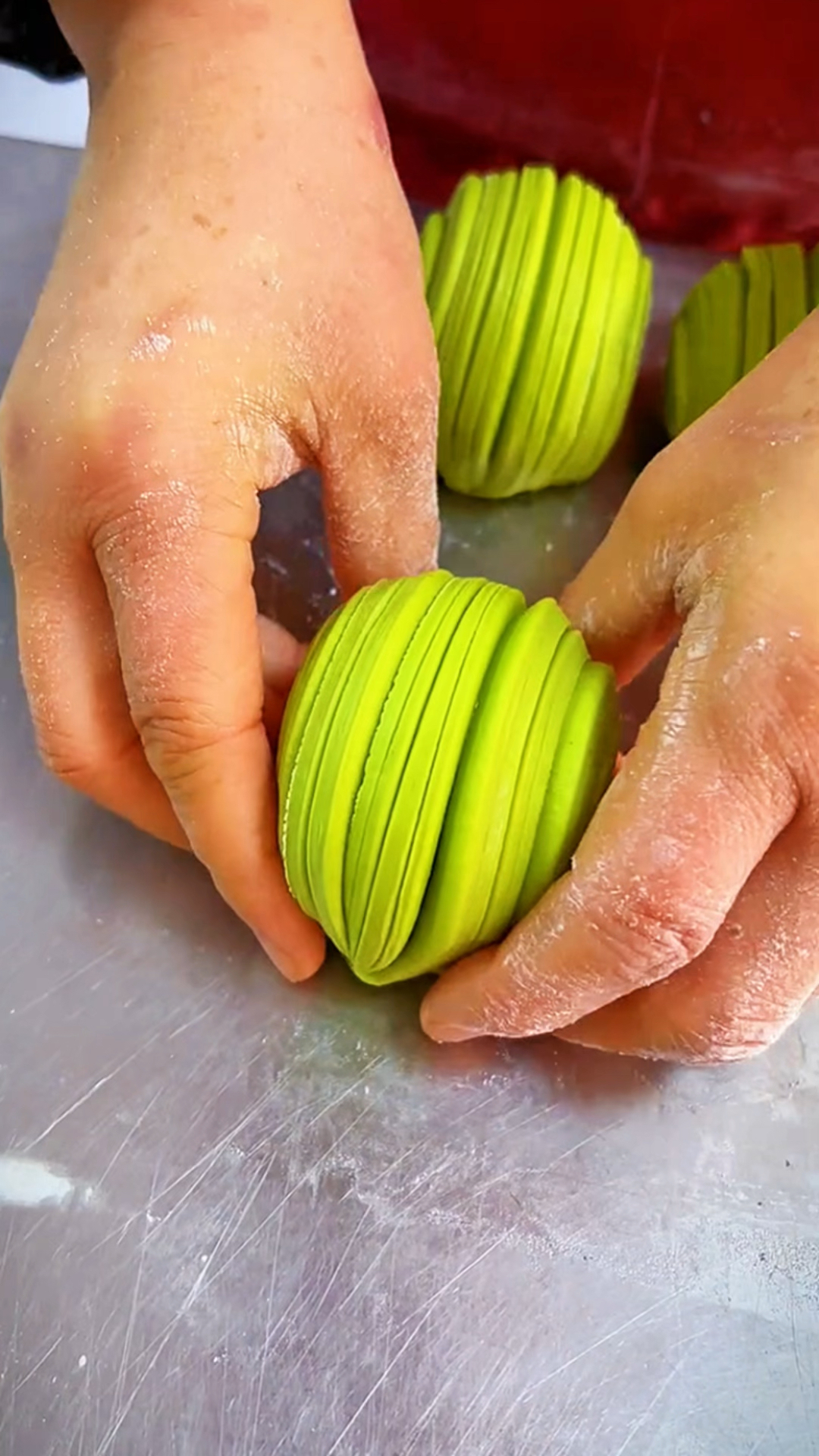 制作彩色的花卷做法