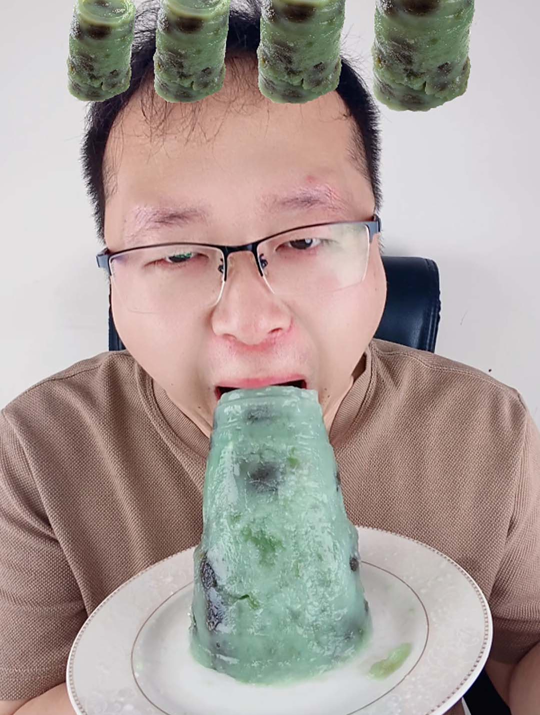 自制超大珍珠奶茶果冻