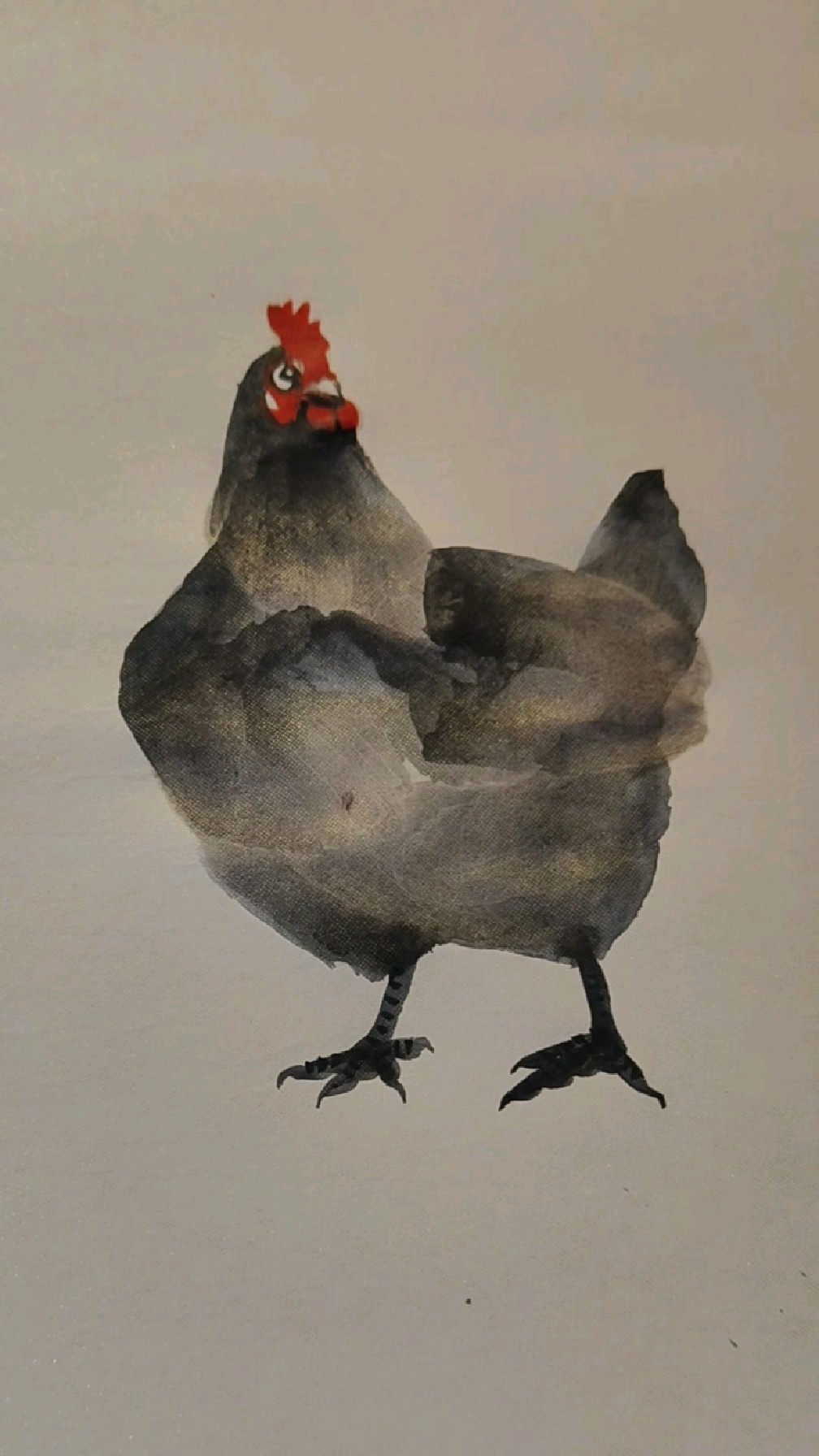 两笔画鸡,一起画画