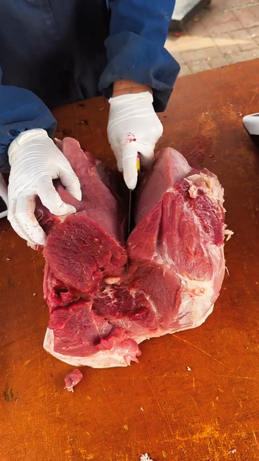 改刀好吃美味的猪后丘肉
