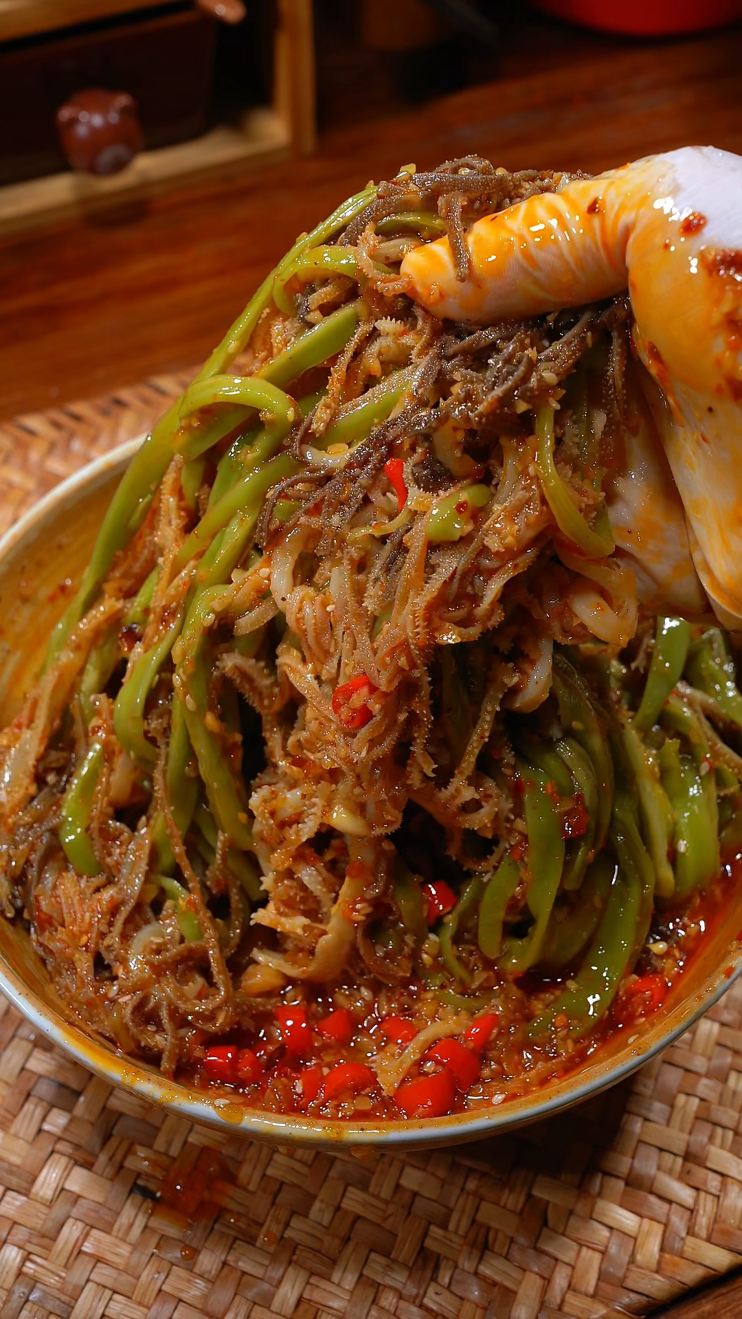 贡菜拌毛肚,做法简单,香辣脆爽,鲜香美味又下饭