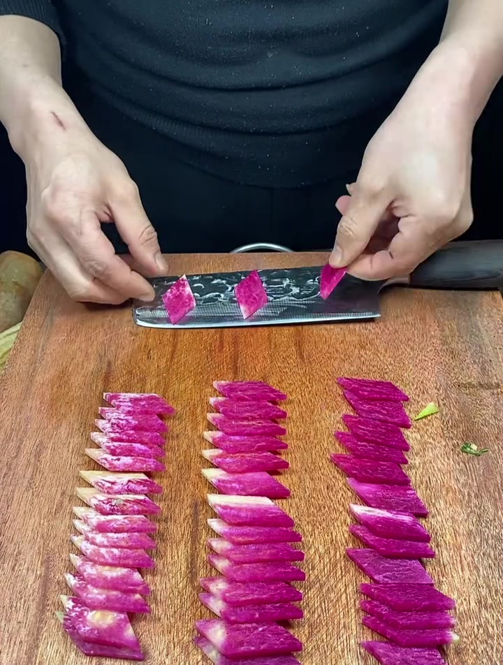 甜菜头的菱形做法