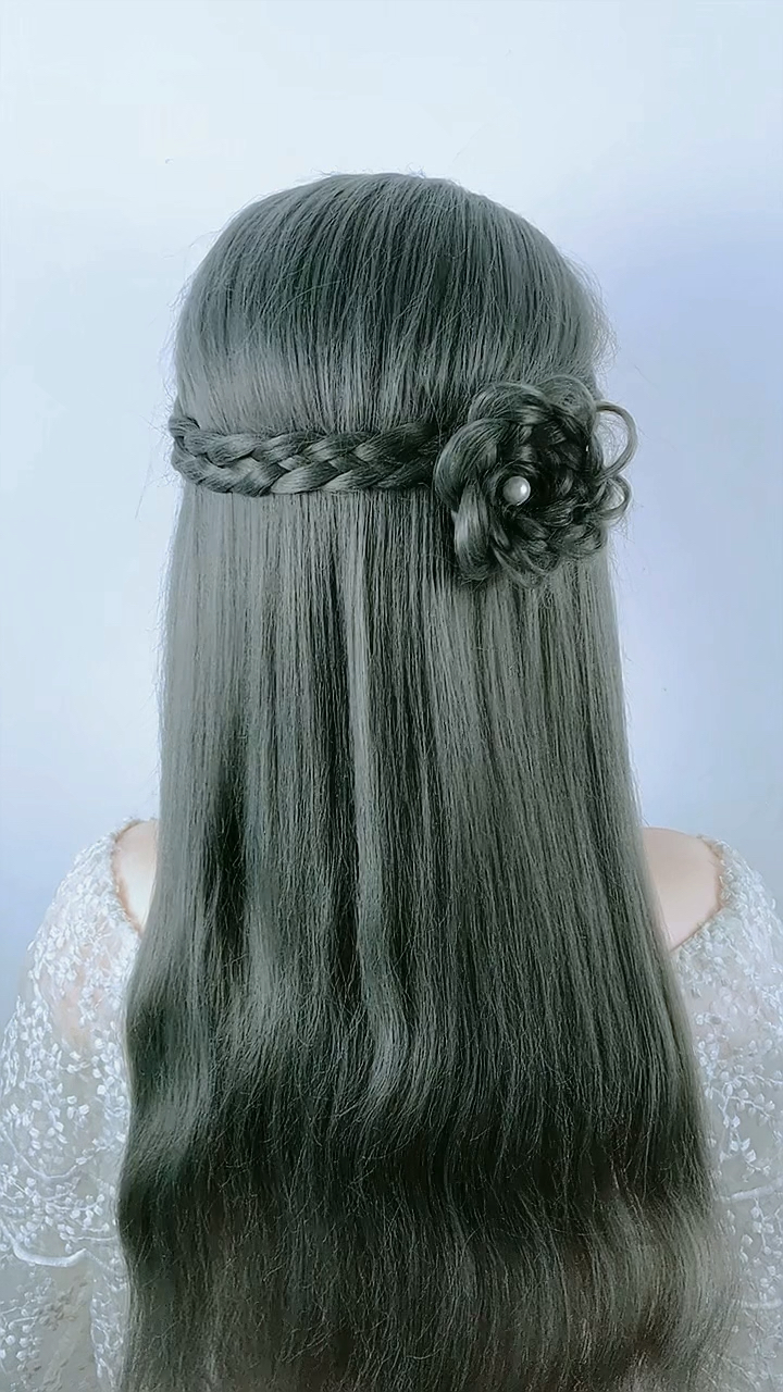 夏日小清新,唯美披肩发