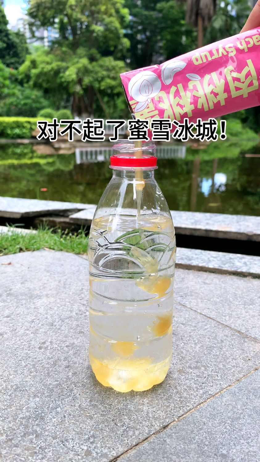 当我在湖边想喝多肉桃桃时