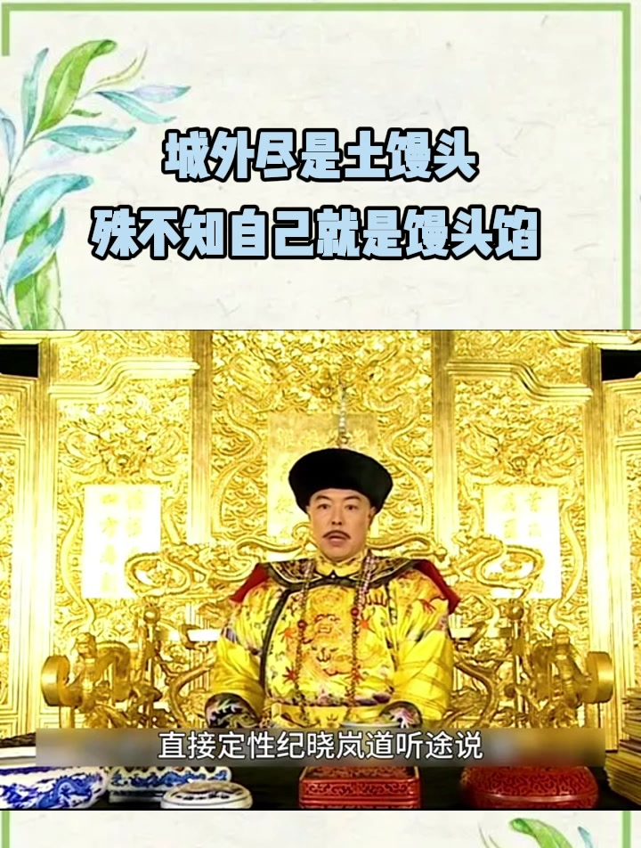 铁齿铜牙纪晓岚:城外尽是土馒头,殊不知自己就是馒头馅