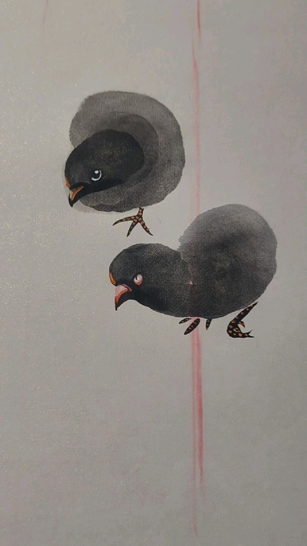 一笔画小鸡,一起画吧!
