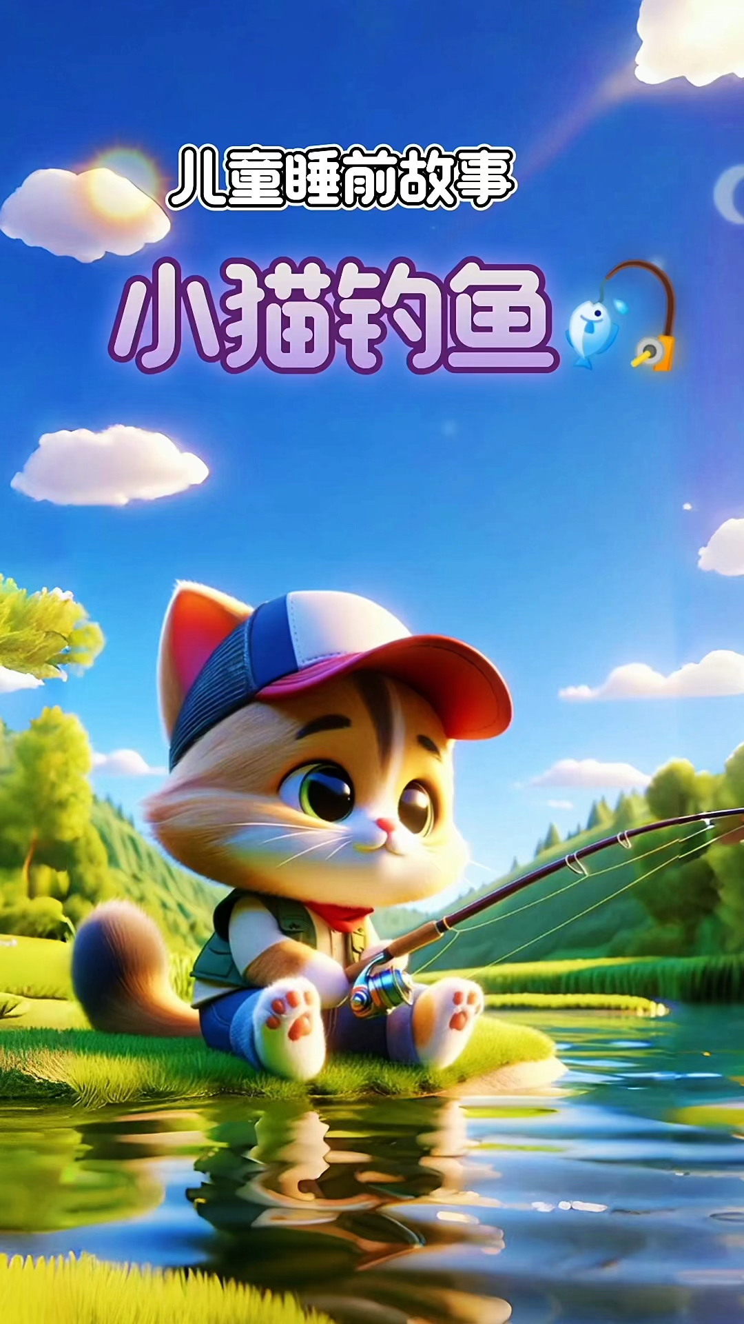 儿童睡前故事《小猫钓鱼》原创版