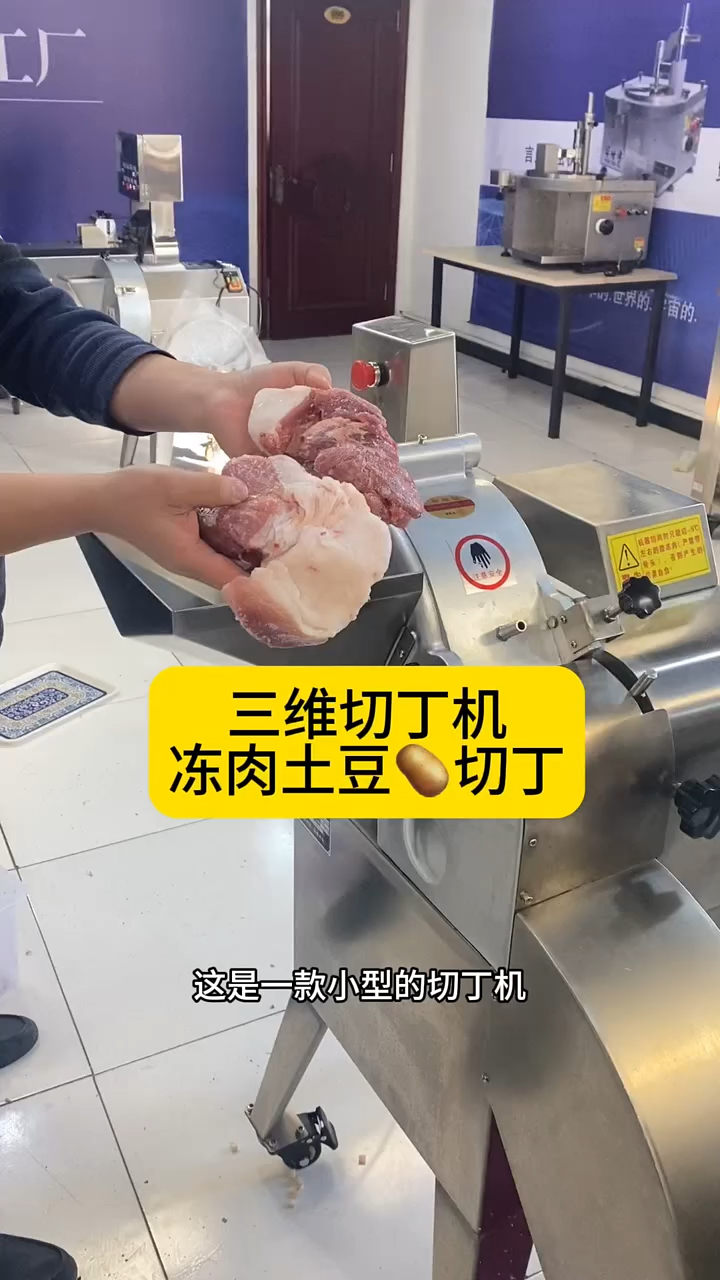 三维切丁机 冻肉切丁