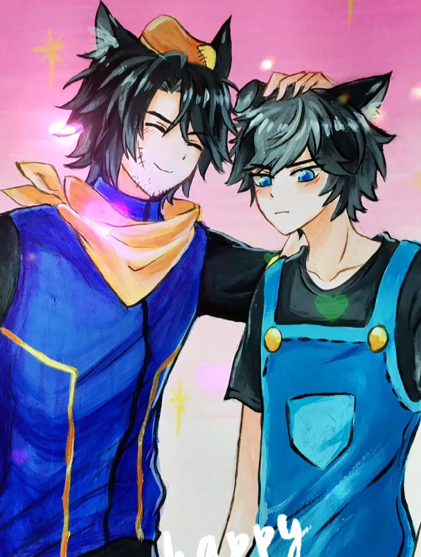 灰太狼和小灰灰拟人化,网友直呼帅呆了!