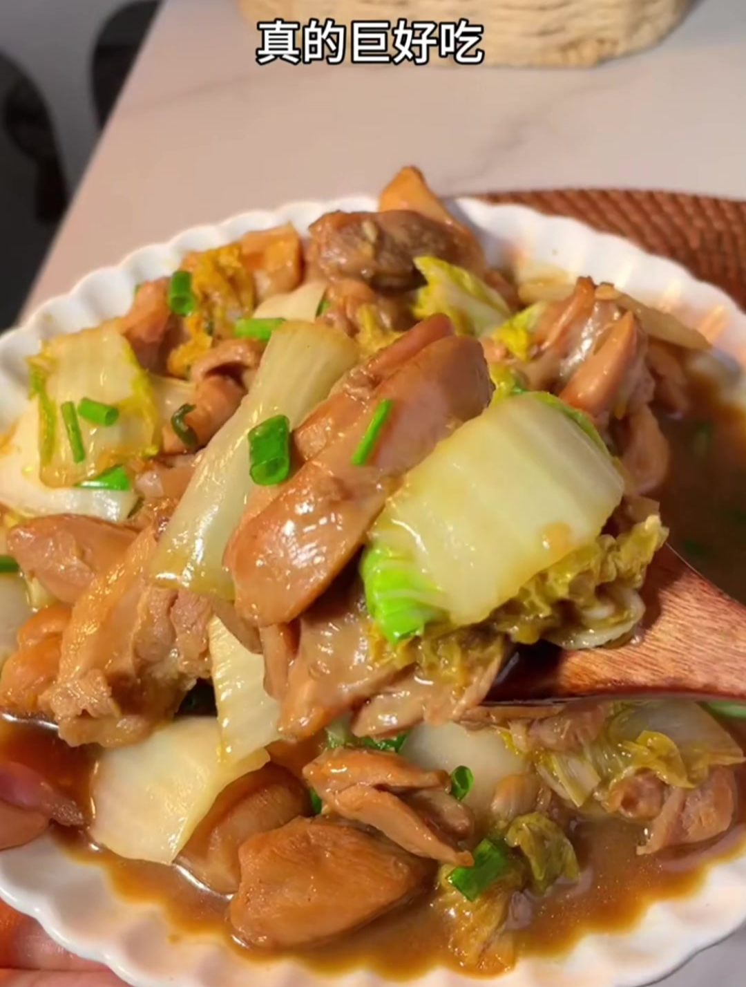 减脂期经常吃的鸡腿炖白菜!低脂高蛋白,鸡腿鲜嫩,蔬菜清甜