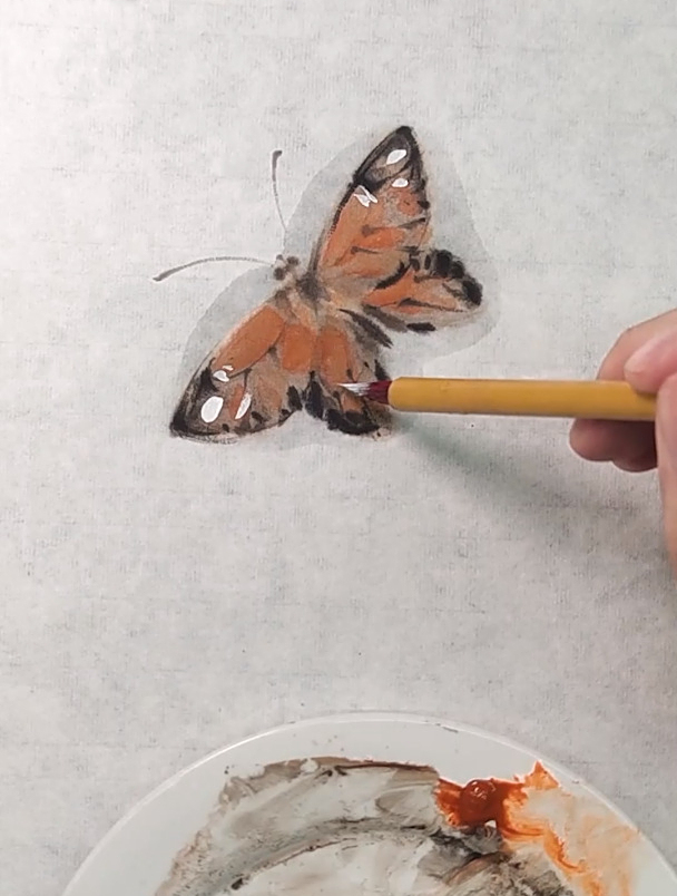 一分钟学会写意蝴蝶画法