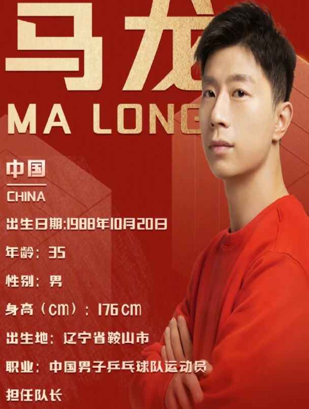 马龙的简历太long,荣誉太多翻到手酸还不到底,乒坛goat实至名归