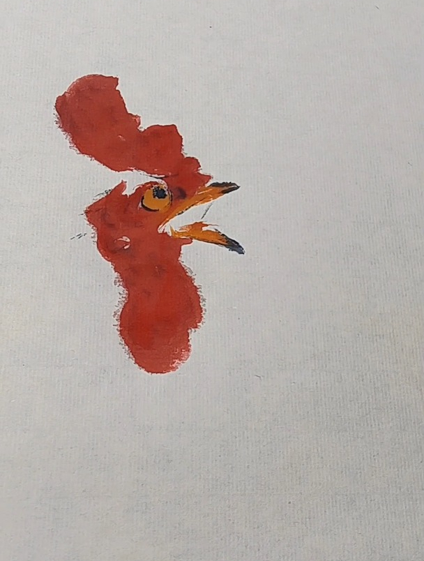 公鸡头部(片段)