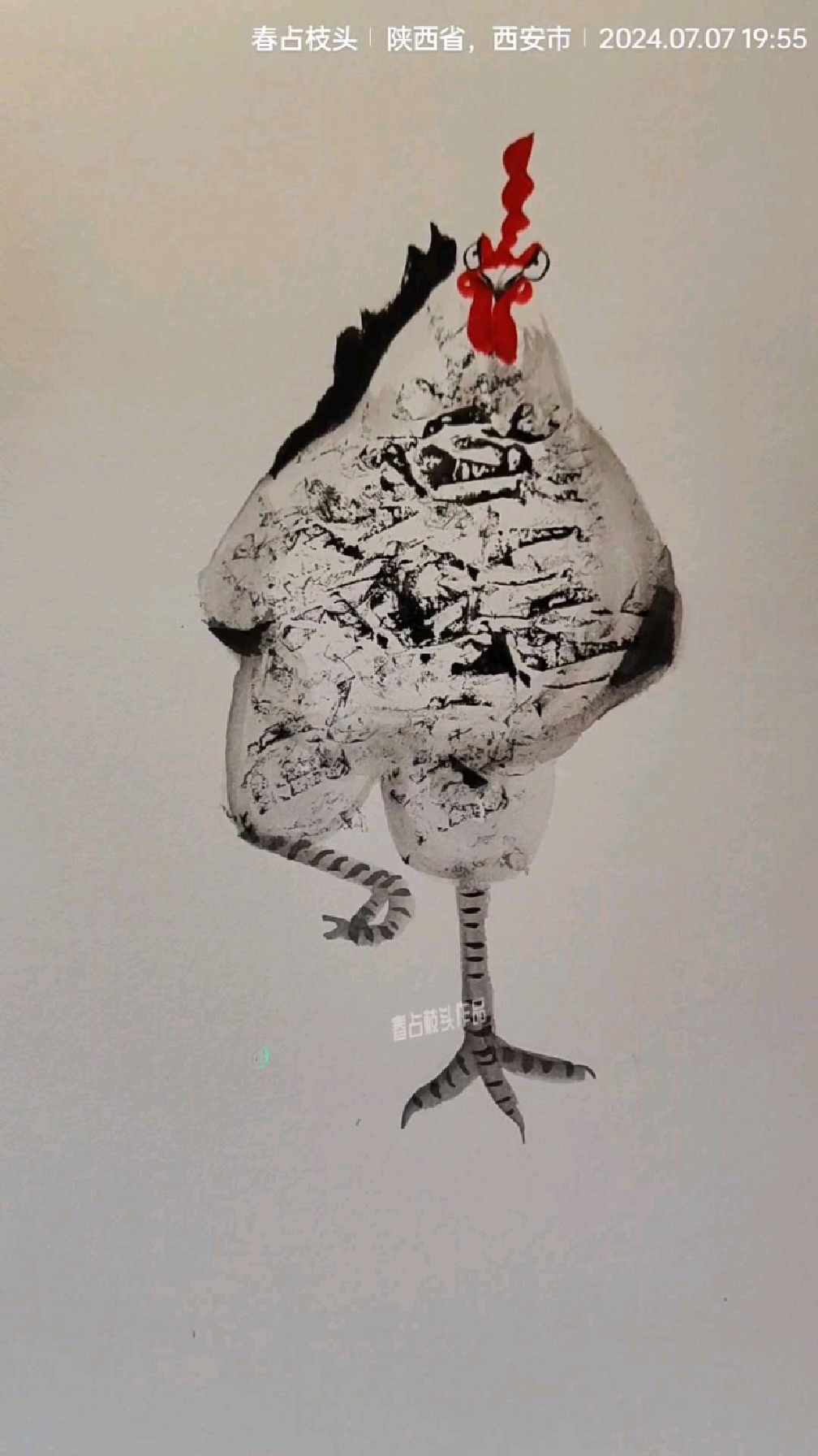 大公鸡,一看就会一起画画!