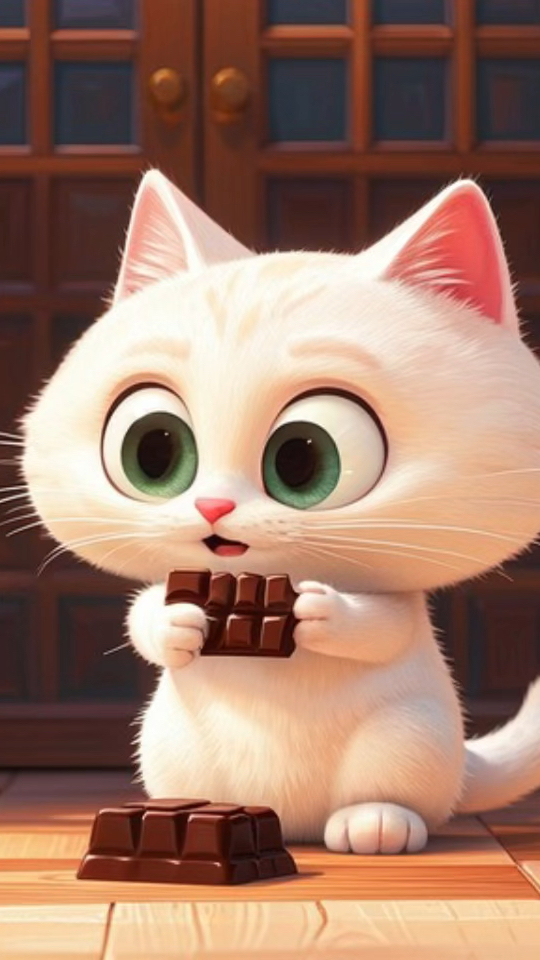 快来一起吃巧克力吧#ai动画 #益智动画 #卡通