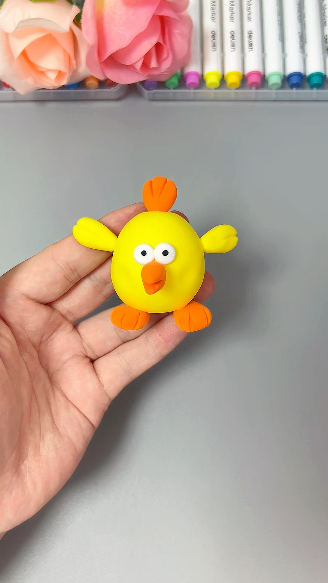 粘土小鸡 #粘土手工 #手工diy #幼儿园手工