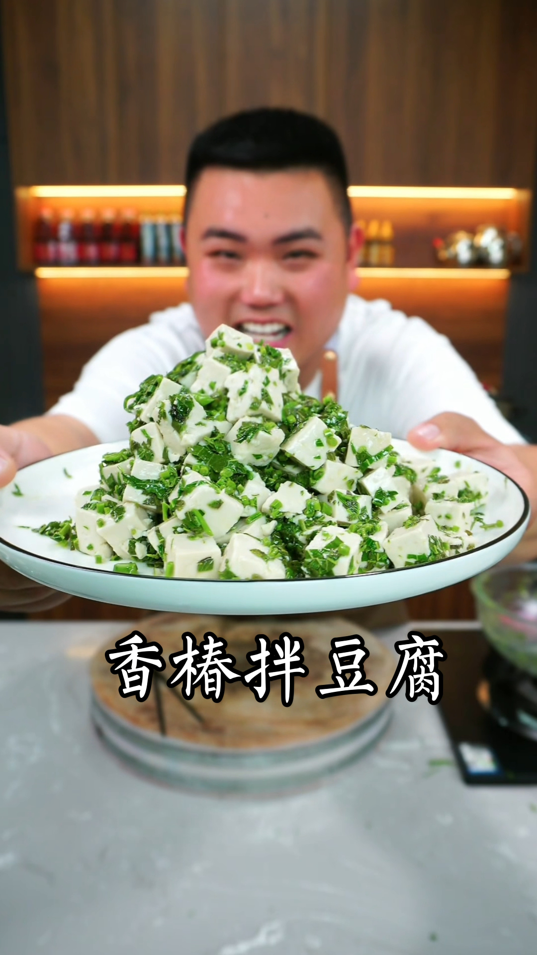 香椿拌豆腐这样做清清爽爽入味又好吃