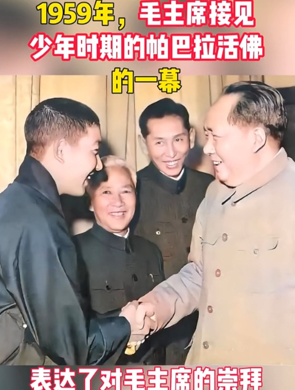 1959年,毛主席接见少年时期的帕巴拉活佛的一幕!