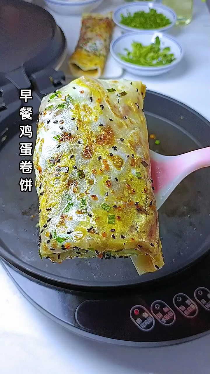 早餐鸡蛋卷饼做法