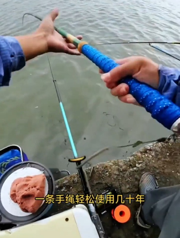 转个身的功夫,鱼竿丢了,论野钓用失手绳的重要性!