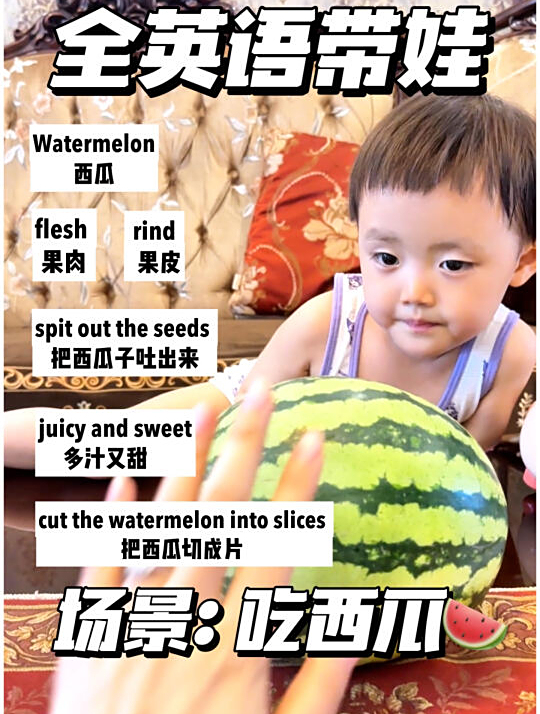 亲子英语201/吃西瓜/ 用英语怎么说