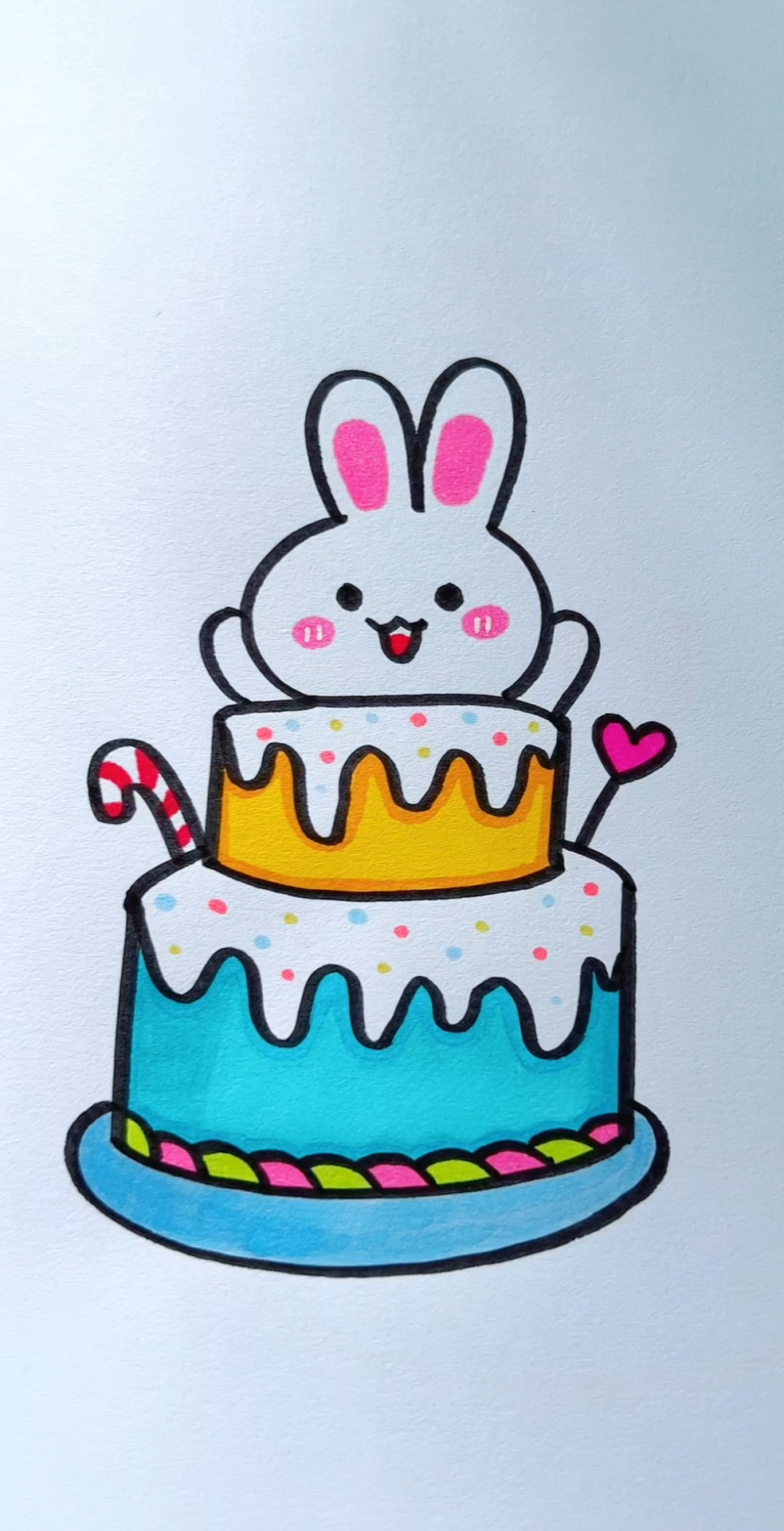 一起来用四1画蛋糕