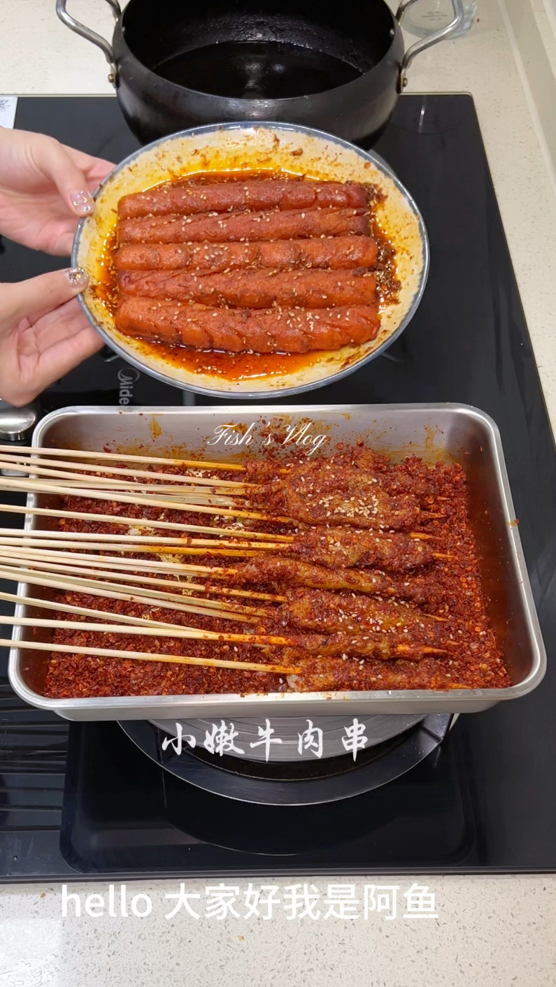 二人食|炸串2.0来喽嫩鸡肉串和香菜卷