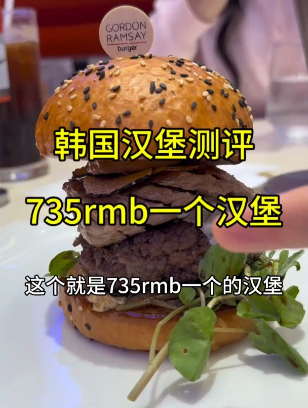 韩国汉堡测评,735一个的汉堡你有没有吃过(上)