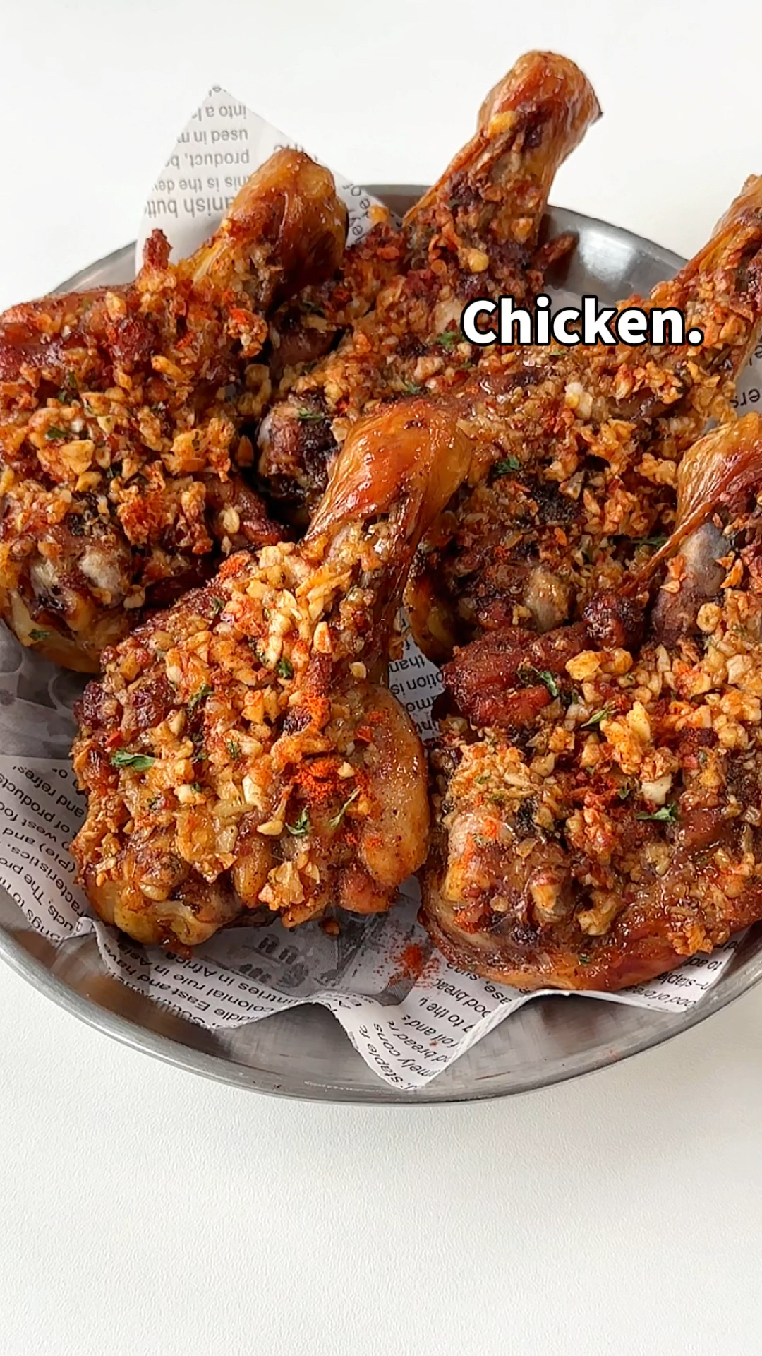 蒜香黄油烤鸡腿!肉嫩多汁,好吃哭了～
