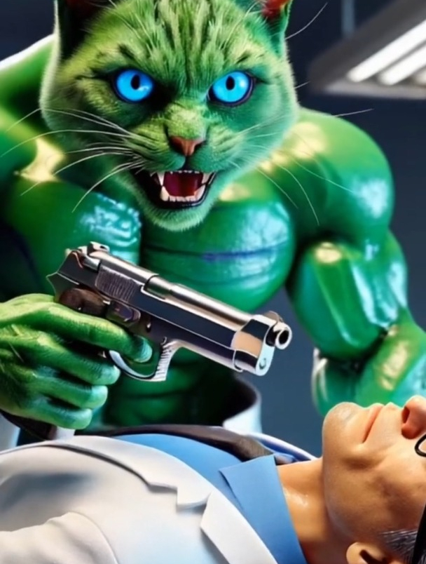 猫咪被感染发生变异……AI绘画