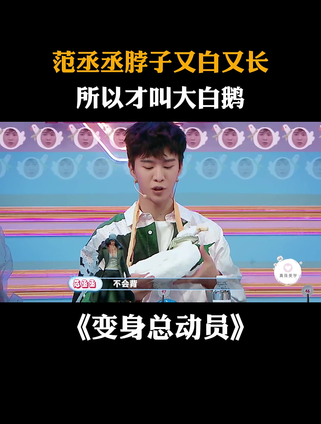 范丞丞脖子又白又长,所以才叫大白鹅丨变身总动员