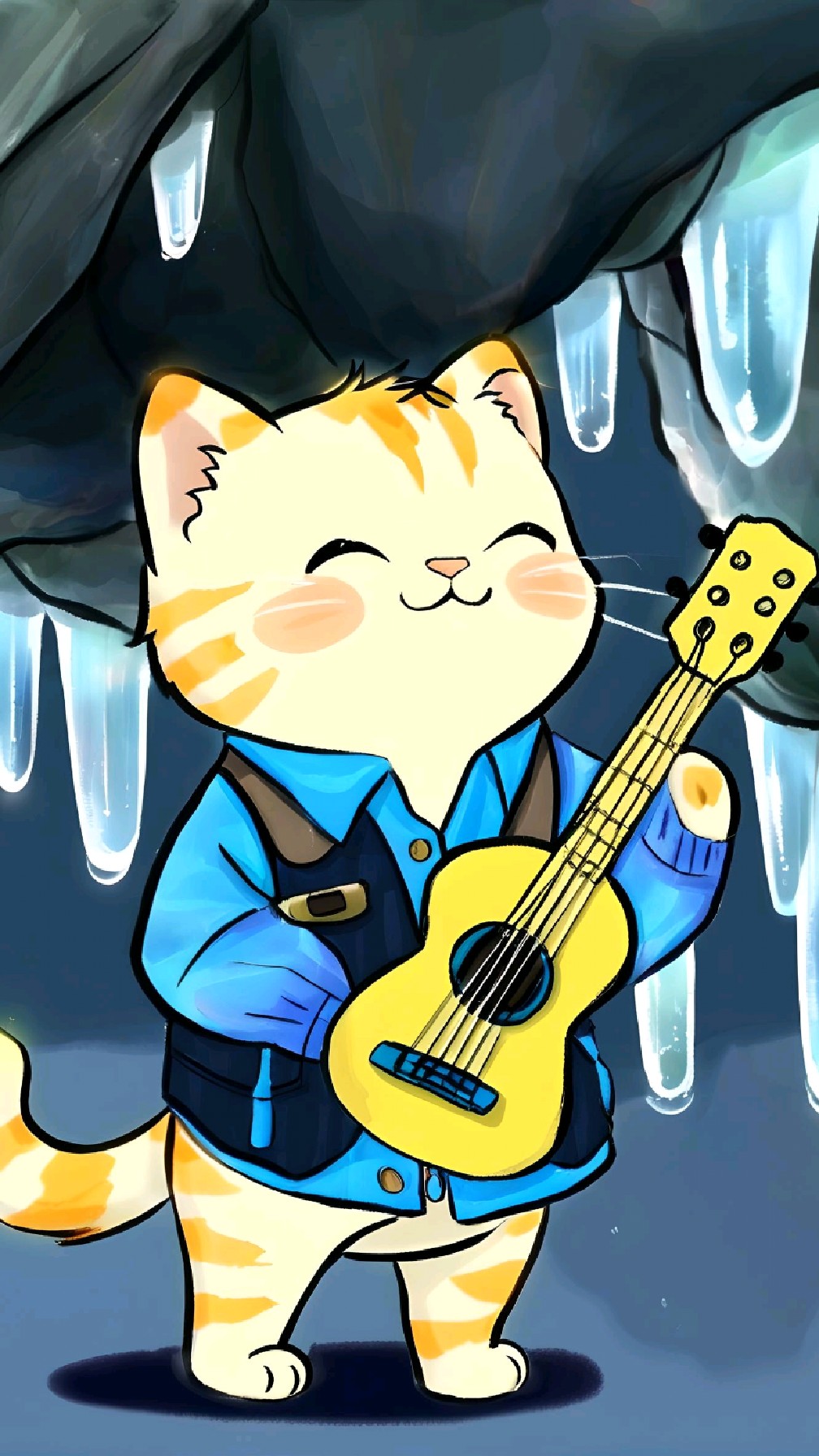 暑期听音乐学AI绘画:加密艺术可爱风小猫头像怎么画?