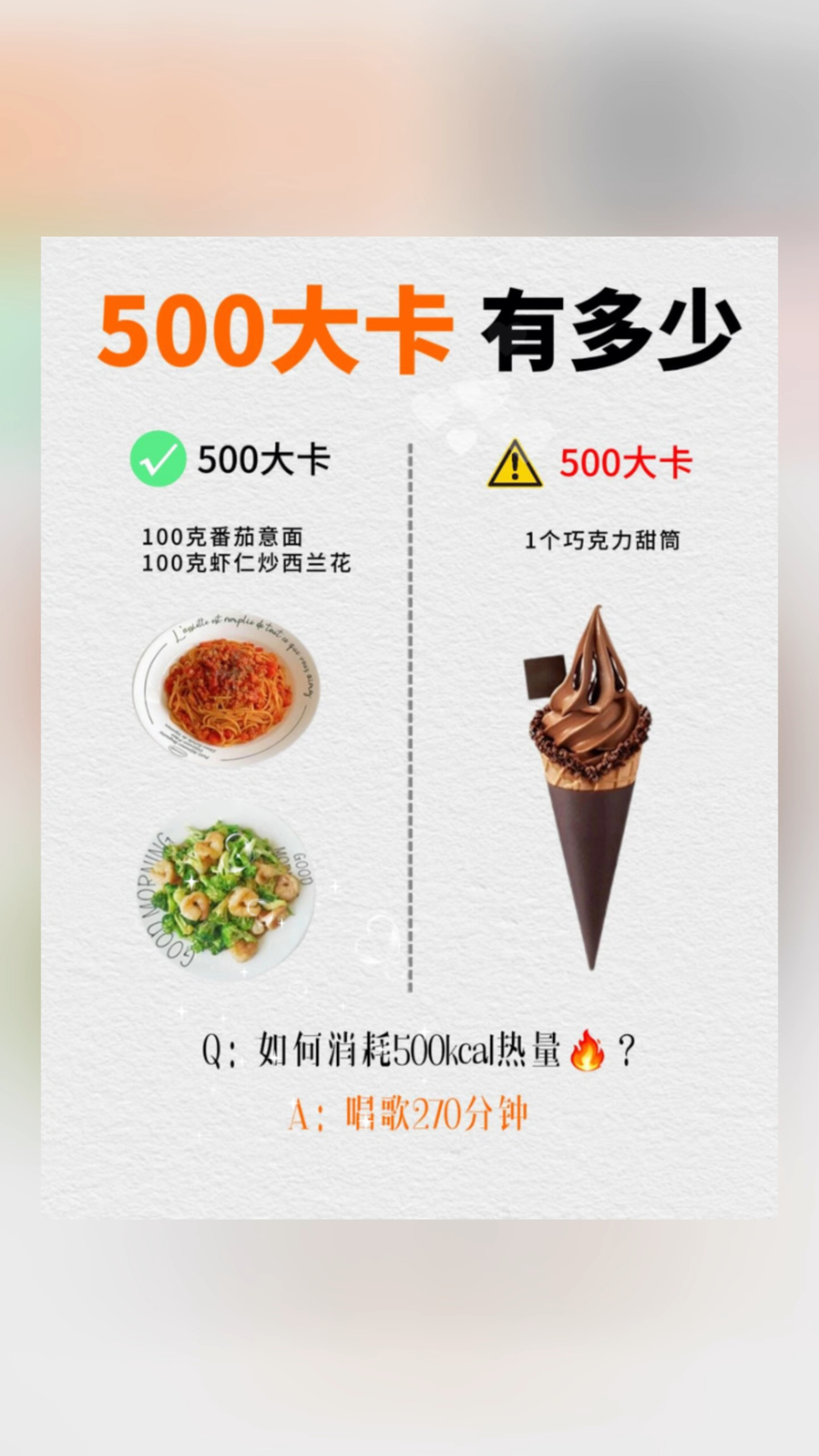 500大卡热量的食物有多少?