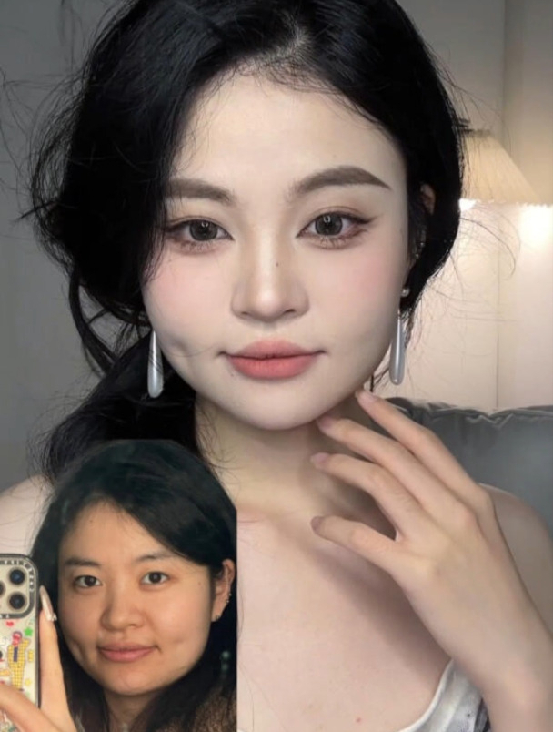 当方圆脸尝试新中式妆容!清冷感直接拉满
