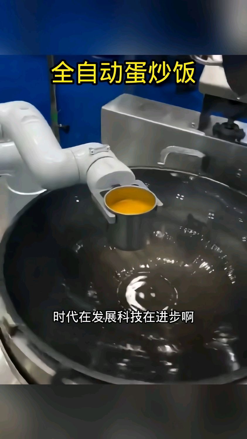 全自动蛋炒饭的机器,做的还不错