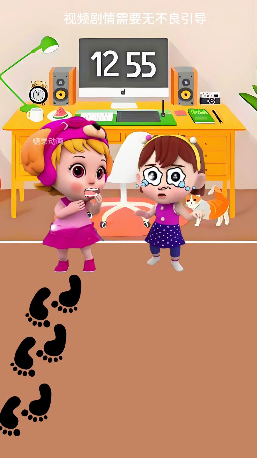 小鸭子的脚印像什么