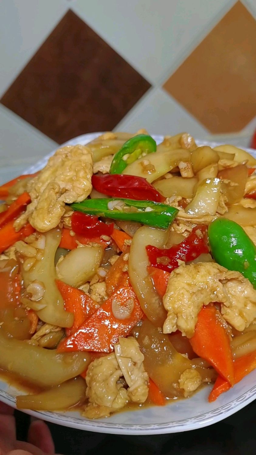 瓜片炒鸡蛋 经典家常菜小菜 做法简单又好吃