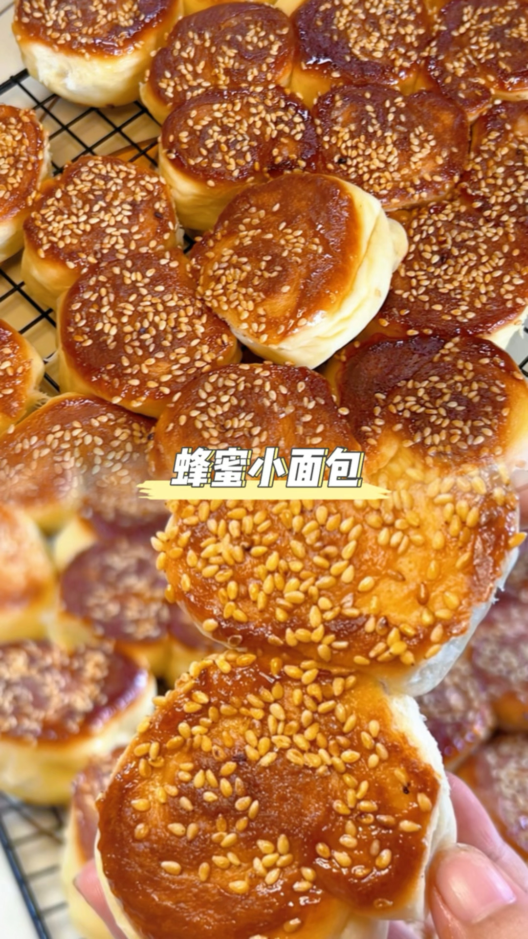 没有烤箱没有厨师机,家里有电饼铛也能做好吃的蜂蜜小面包